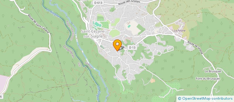 localisation de l'entreprise DAVIBES à SAINT-CEZAIRE-SUR-SIAGNE