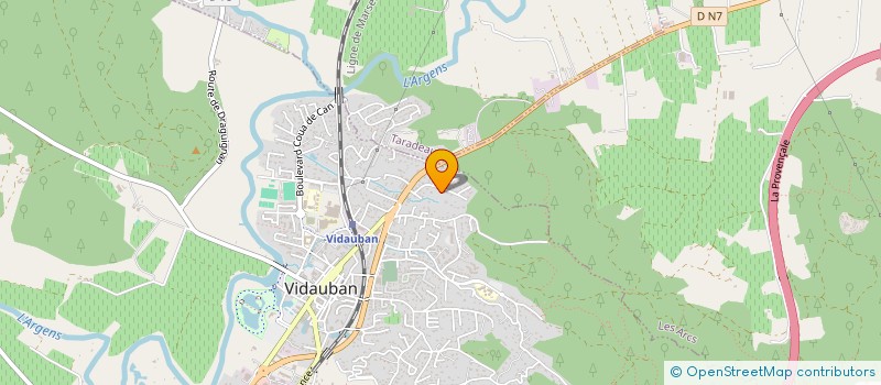localisation de l'entreprise DAVICEL à VIDAUBAN