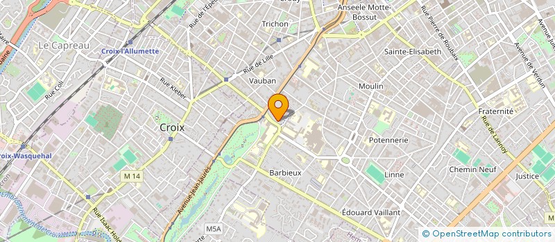 localisation de l'entreprise DAVID 2012  ROUBAIX