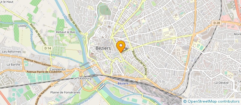 localisation de l'entreprise DAVID  BEZIERS