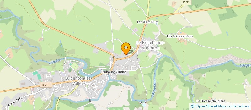 localisation de l'entreprise DAVID  ARGENTONNAY