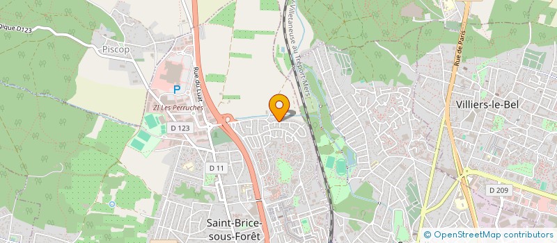 localisation de l'entreprise DAVID à SAINT-BRICE-SOUS-FORET