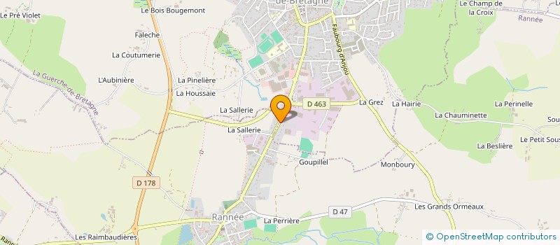 localisation de l'entreprise DAVID  LA GUERCHE-DE-BRETAGNE