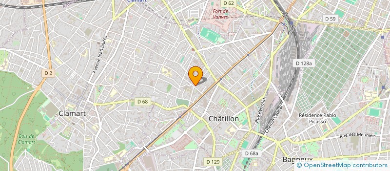 localisation de l'entreprise DAVID  CHATILLON