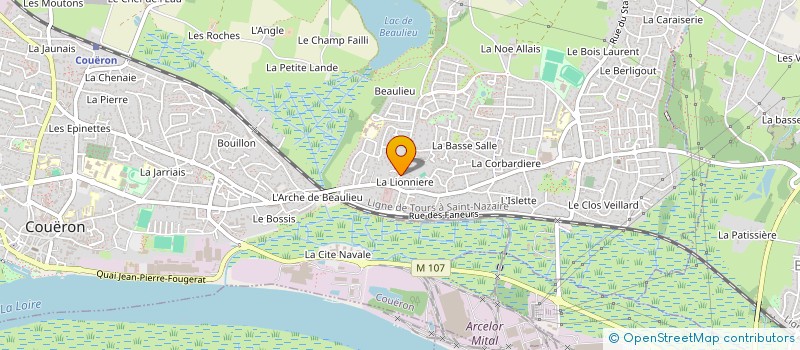 localisation de l'entreprise DAVID ABRAHAM  COUERON