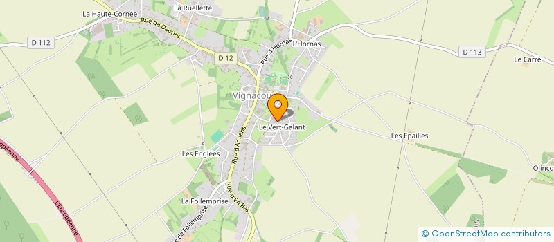 localisation de l'entreprise DAVID ALARME ELECTRICITE SERVICE  VIGNACOURT