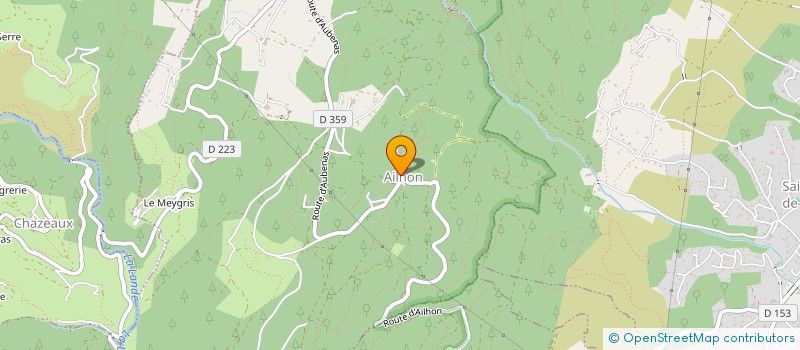 localisation de l'entreprise DAVID ARCHINARD  SAINT-DIDIER-SOUS-AUBENAS