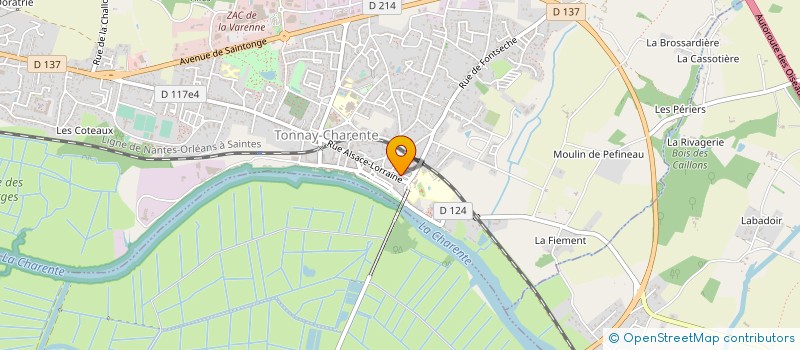 localisation de l'entreprise DAVID AUDEVARD  TONNAY-CHARENTE