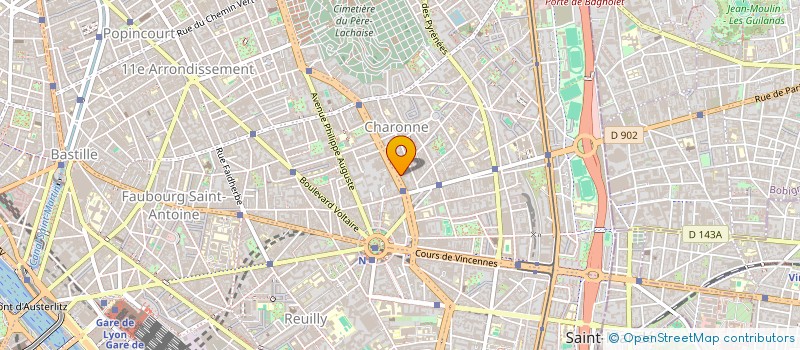 localisation de l'entreprise DAVID B à PARIS