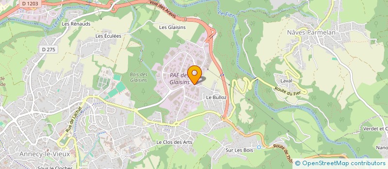 localisation de l'entreprise DAVID BARJON INVESTISSEMENTS à ANNECY