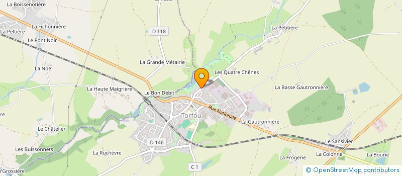 localisation de l'entreprise DAVID BASTIEN  LA BRUFFIERE