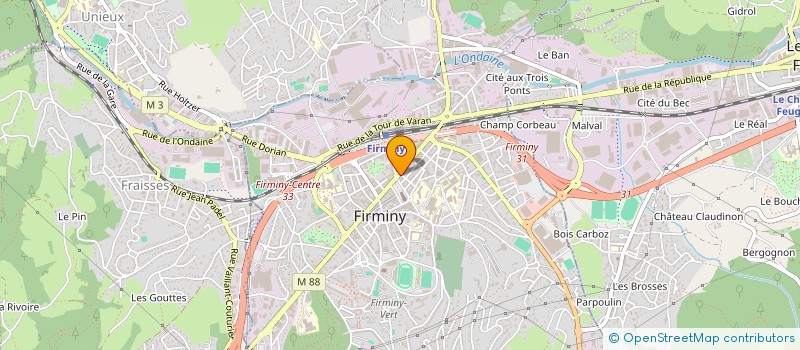 localisation de l'entreprise DAVID BEAUTE à FIRMINY