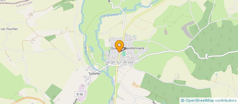 localisation de l'entreprise DAVID-BERTRAND MOTOCULTURE à SARGE-SUR-BRAYE