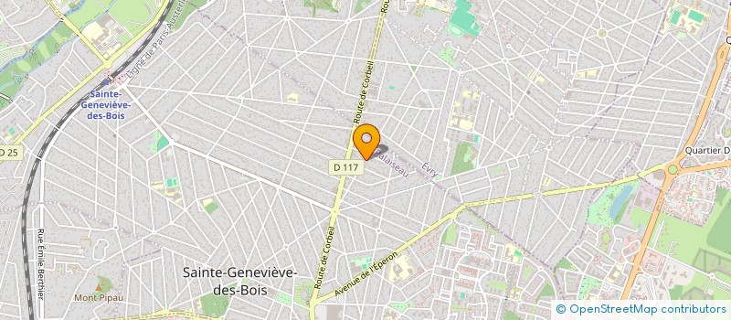 localisation de l'entreprise DAVID BESNARD COUVERTURE  SAINTE-GENEVIEVE-DES-BOIS