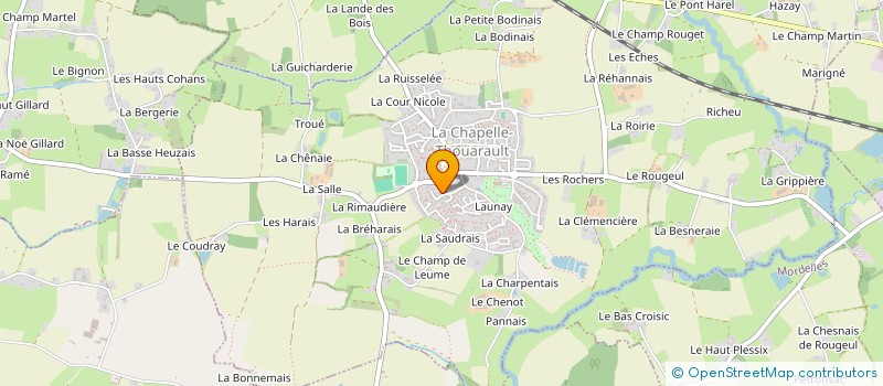 localisation de l'entreprise DAVID BISSON ENERGIES  LA CHAPELLE-THOUARAULT