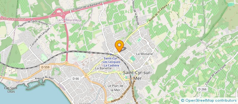 localisation de l'entreprise DAVID BOUMENDIL à SAINT-CYR-SUR-MER