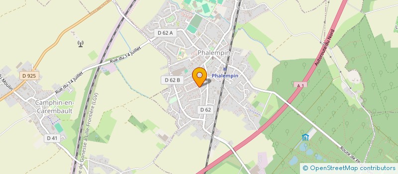 localisation de l'entreprise DAVID BOUTON  PHALEMPIN