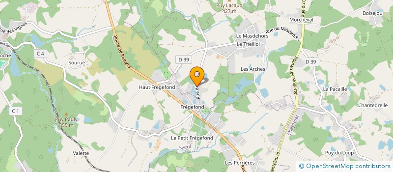 localisation de l'entreprise DAVID BOYER TRAITEUR à COUZEIX