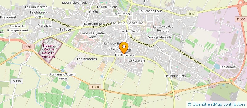 localisation de l'entreprise DAVID BRIAND à DOUE-EN-ANJOU