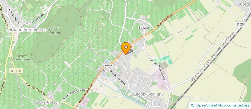 localisation de l'entreprise DAVID CACHAT  LADOIX-SERRIGNY