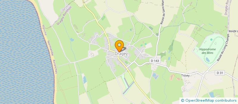 localisation de l'entreprise DAVID CHAPDELAINE  DRAGEY-RONTHON