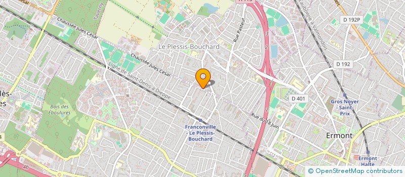 localisation de l'entreprise DAVID COIFFEUR HOMMES ET ENFANTS  LE PLESSIS-BOUCHARD