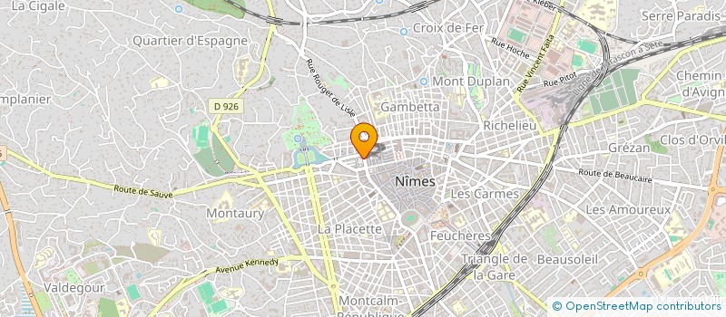 localisation de l'entreprise DAVID CONSTRUCTION MEDITERRANEE  NIMES