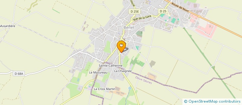 localisation de l'entreprise DAVID - CORDIER  BENET