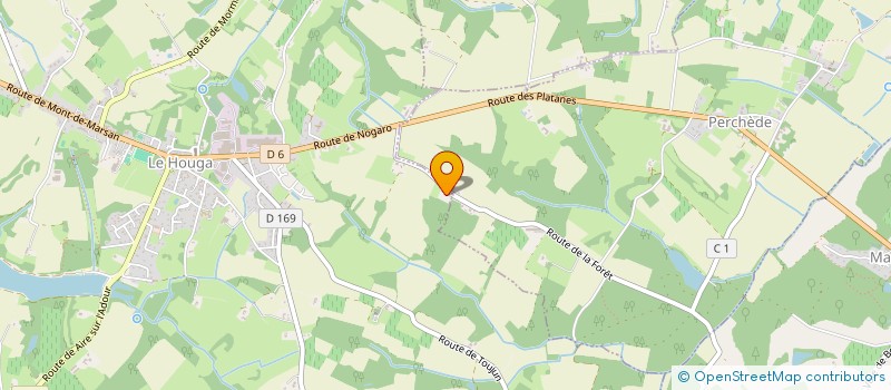 localisation de l'entreprise DAVID DAMINATO  LE HOUGA