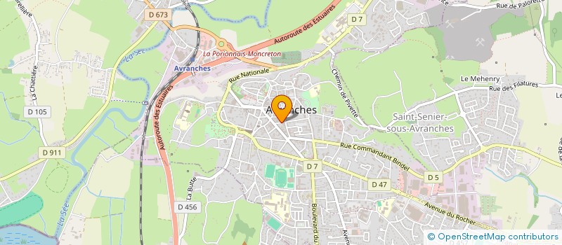 localisation de l'entreprise DAVID DARTHENAY .H  AVRANCHES