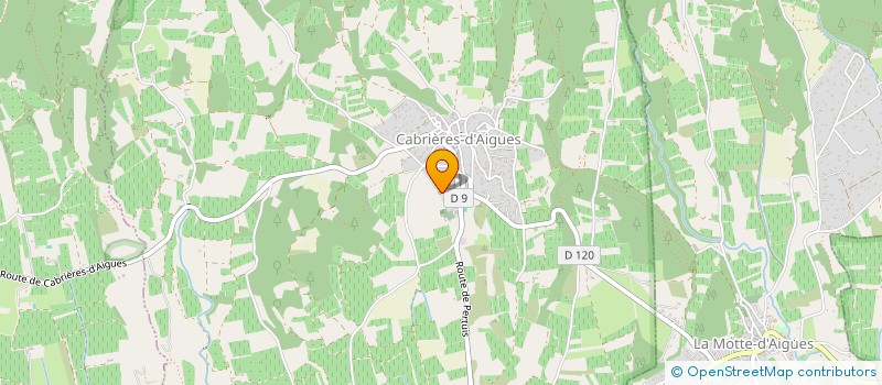 localisation de l'entreprise DAVID DE PERTUIS  CABRIERES-D'AIGUES