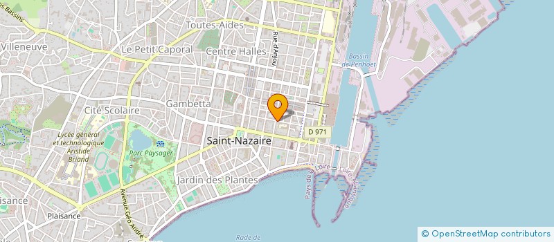 localisation de l'entreprise DAVID DENIS ET MORIN ANNE-LAURE  SAINT-NAZAIRE