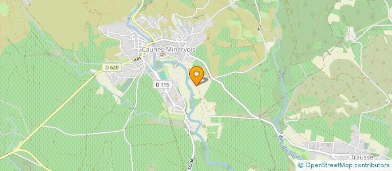 localisation de l'entreprise DAVID ELEC  CAUNES-MINERVOIS