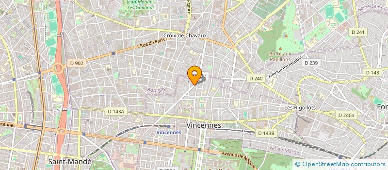 localisation de l'entreprise DAVID ELLOUK EXPERTISE AUDIT ET ASSOCIES à VINCENNES