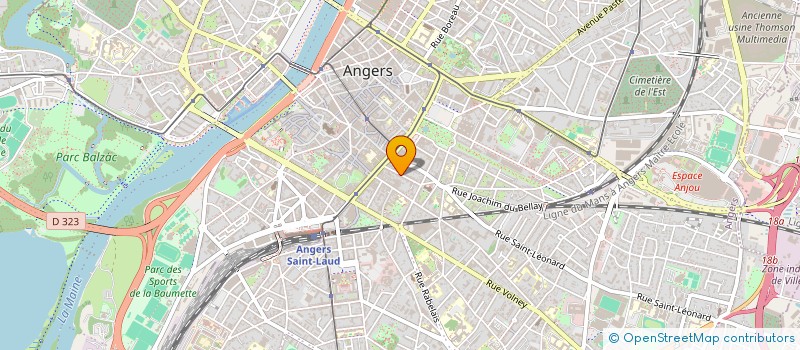 localisation de l'entreprise DAVID ENERGIES à ANGERS