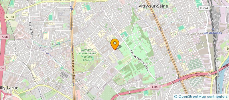 localisation de l'entreprise DAVID ET BOSCHET  VITRY-SUR-SEINE