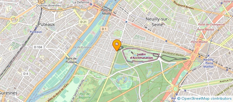 localisation de l'entreprise DAVID ET COMPAGNIE à NEUILLY-SUR-SEINE