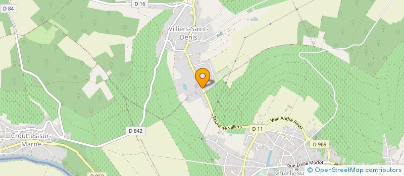 localisation de l'entreprise DAVID ET FILS à VILLIERS-SAINT-DENIS