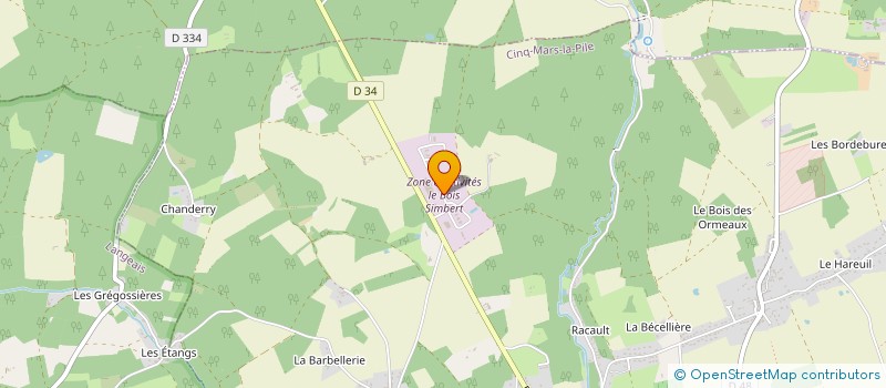 localisation de l'entreprise DAVID ET LYDIE  CINQ-MARS-LA-PILE