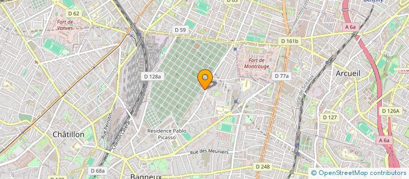 localisation de l'entreprise DAVID ET REGIS  BAGNEUX