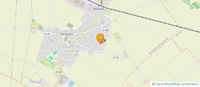 localisation de l'entreprise DAVID  ETANCHEITE à ROSIERES-EN-SANTERRE