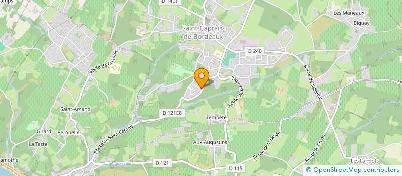 localisation de l'entreprise DAVID FERNANDES  SAINT-CAPRAIS-DE-BORDEAUX