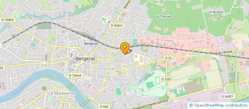 localisation de l'entreprise DAVID FOUILLEUL à BERGERAC