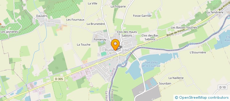 localisation de l'entreprise DAVID GUILLARD  LA CHARTRE-SUR-LE-LOIR