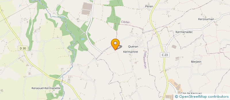 localisation de l'entreprise DAVID GUILLERM  TREFLAOUENAN