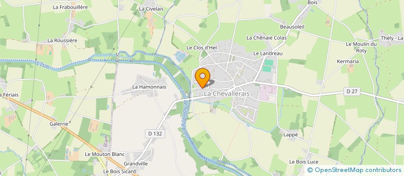 localisation de l'entreprise DAVID GUILLOSSOU  LA CHEVALLERAIS