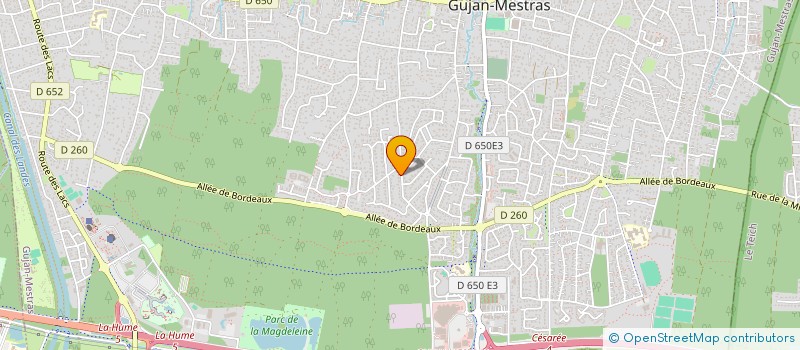 localisation de l'entreprise DAVID H  GUJAN-MESTRAS