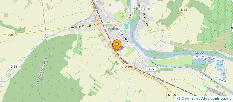 localisation de l'entreprise DAVID HOURS  VINCELLES