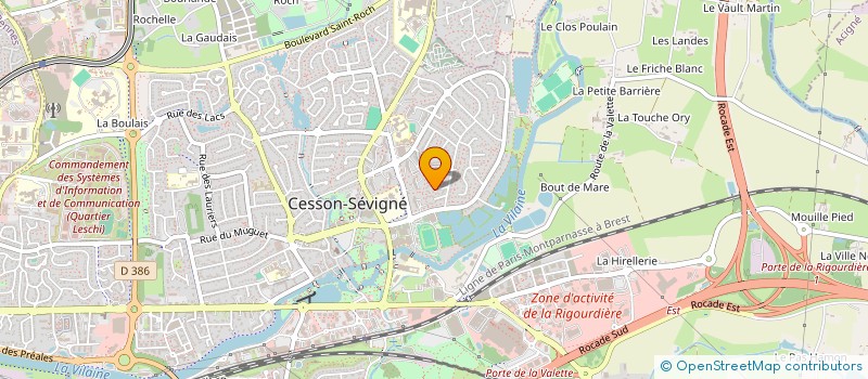 localisation de l'entreprise DAVID INVESTISSEMENTS à CESSON-SEVIGNE