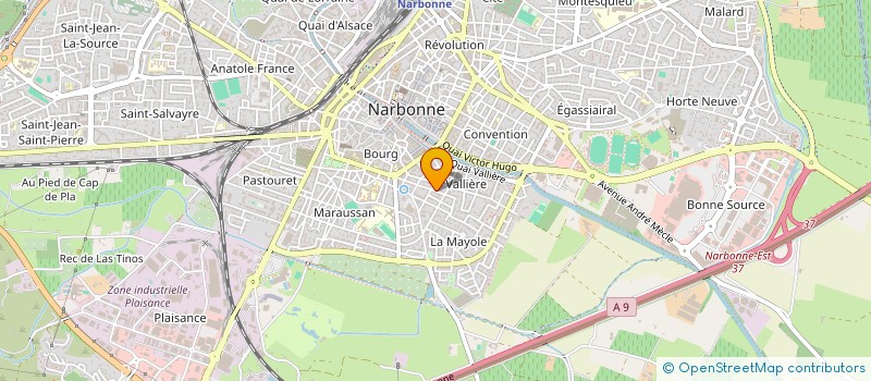 localisation de l'entreprise DAVID LAGET COURTAGE à NARBONNE